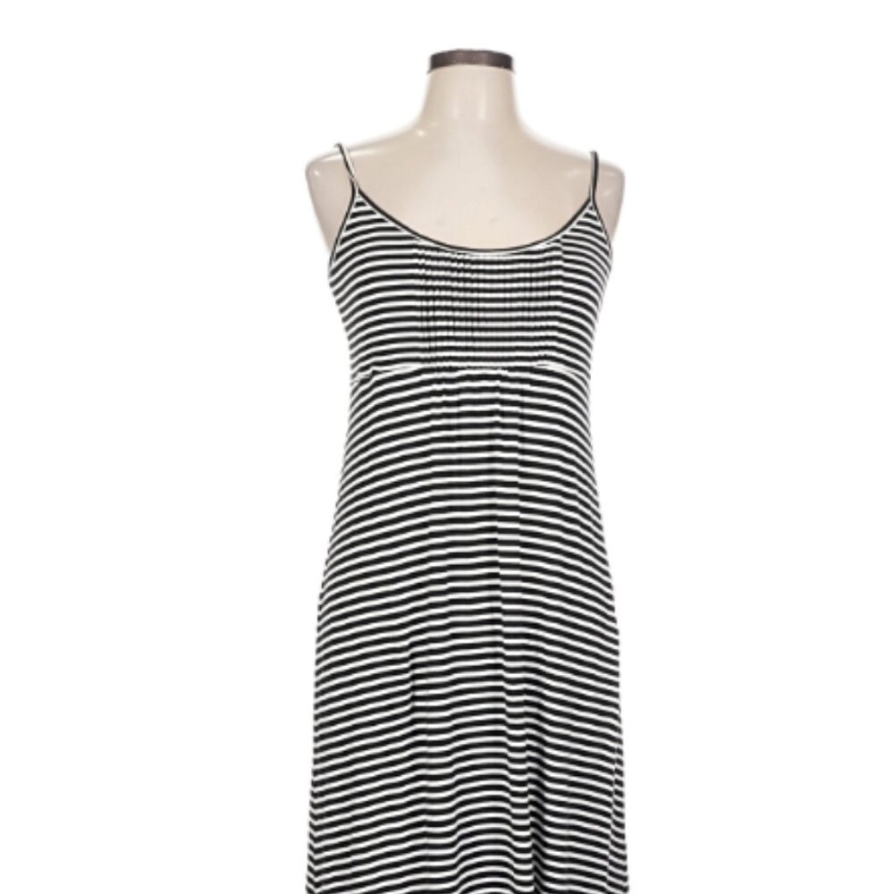 Calvin Klein Striped Maxi Dress | Size 2 | Soft Stretch Knit